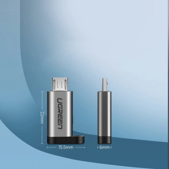 Ugreen adapter USB Type C to micro USB adapter gray (50590)