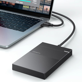 Ugreen hard disk enclosure 2.5 ´´ USB 3.2 Gen 1 5Gbps bay for HDD SSD with USB cable black (30719 CM471)