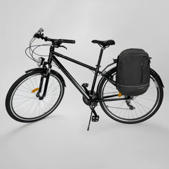 Wozinsky bicycle bag double backpack 2in1 30l black (WBB30BK)
