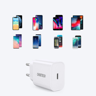 Choetech USB wall charger Type C PD 20W white (Q5004 V4)