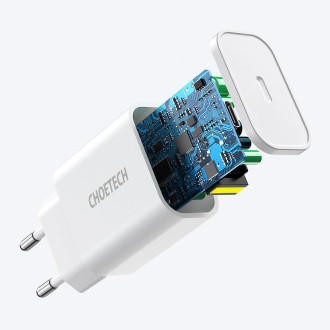 Choetech USB wall charger Type C PD 20W white (Q5004 V4)
