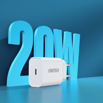 Choetech USB wall charger Type C PD 20W white (Q5004 V4)