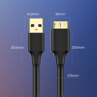 Ugreen US130 10843 USB-A 3.0 - micro USB-B cable 2m - black