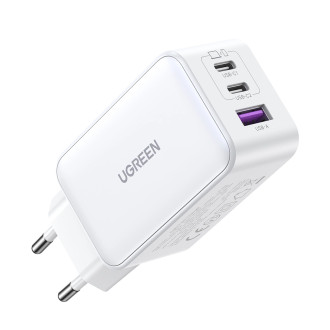 Ugreen CD244 65W USB-A / 2x USB-C GaN fast charger - white