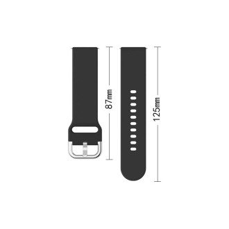 Silicone Strap TYS smartwatch band universal 20mm black