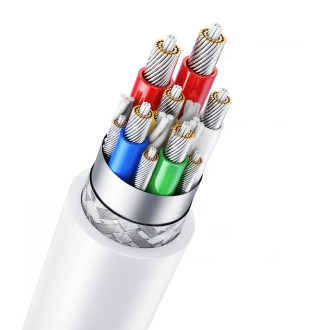 Ugreen US562 USB-C - USB-C PD QC cable 100W 480Mb/s 1m - white