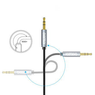 Choetech AUX002 cable mini jack 3.5mm (male) / mini jack 3.5mm (male) 1.2m - black