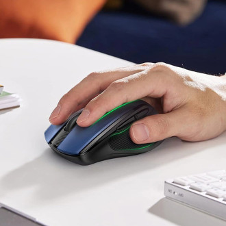 Ugreen MU006 wireless optical mouse USB 2.4GHz / Bluetooth 5.0 4000 DPI - blue