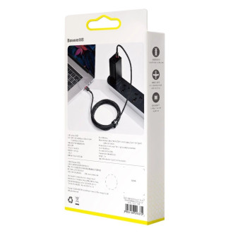 [RETURNED ITEM] Baseus Cafule Cable Nylon Braided Wire USB Typ C PD Power Delivery 2.0 100W 20V 5A 2m black (CATKLF-AL91)