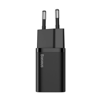 Baseus Super Si 1C rychlá nabíječka USB typu C 20 W Power Delivery černá (CCSUP-B01)