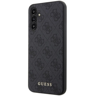 Guess 4G Metal Gold Logo Case for Samsung Galaxy A14 - Gray