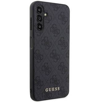 Guess 4G Metal Gold Logo Case for Samsung Galaxy A14 - Gray