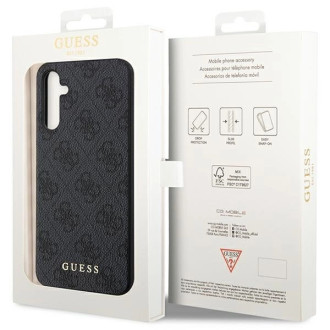 Guess 4G Metal Gold Logo Case for Samsung Galaxy A14 - Gray