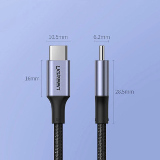 Ugreen US316 70427 USB-C - USB-C PD QC FCP cable 100W 5A 480Mb/s 1m - gray