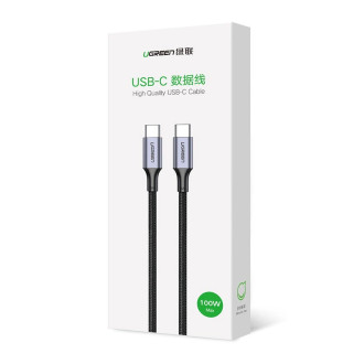 Ugreen US316 70427 USB-C - USB-C PD QC FCP cable 100W 5A 480Mb/s 1m - gray