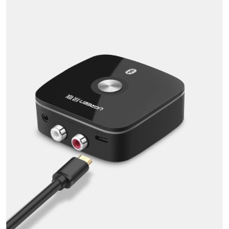 Ugreen adapter receiver Bluetooth 5.1 aptX 2RCA / 3.5mm mini jack black (40759)