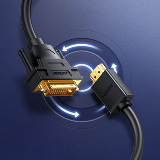 Ugreen bi-directional cable HDMI - DVI 2m black (HD106)