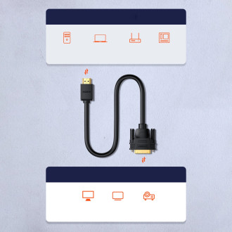 Ugreen bi-directional cable HDMI - DVI 2m black (HD106)