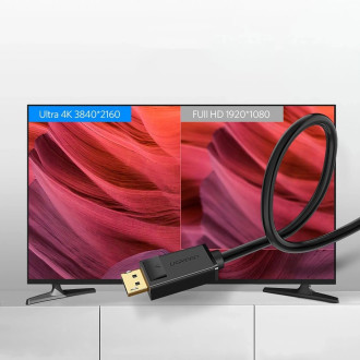 Ugreen DP102 10212 DisplayPort 1.2 4K / DisplayPort 1.2 4K Cable 3 m - Black
