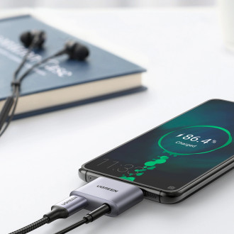 Ugreen CM231 USB-C mini jack 3.5 mm audio adapter - gray