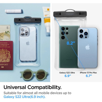 Spigen Aqua Shield A610 case waterproof floating on water - transparent 2 pcs.
