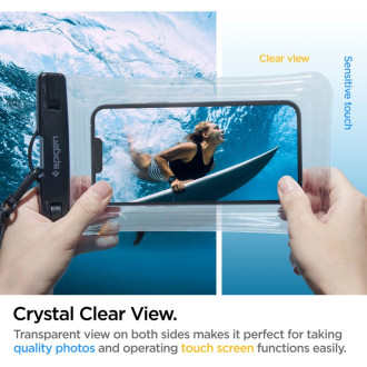Spigen Aqua Shield A610 case waterproof floating on water - transparent 2 pcs.