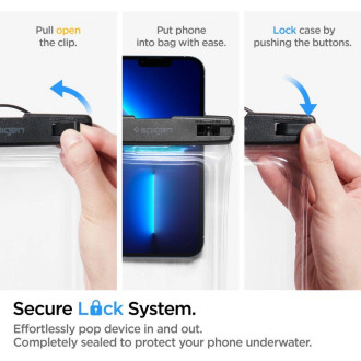 Spigen Aqua Shield A610 case waterproof floating on water - transparent 2 pcs.