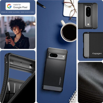 Spigen Rugged Armor Case for Google Pixel 7 - Matte Black
