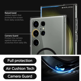 Spigen Ultra Hybrid OneTap Ring Case with MagSafe for Samsung Galaxy S23 Ultra - Black