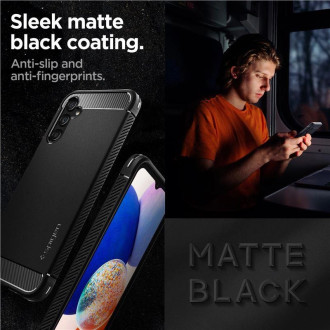 Spigen Rugged Armor case for Samsung Galaxy A14 4G / LTE - matte black