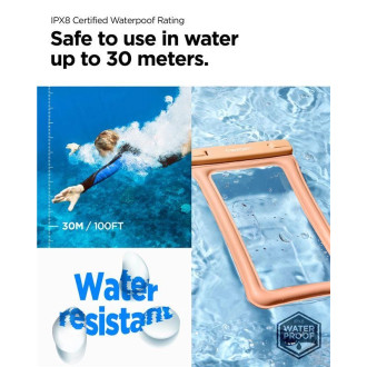 Spigen Aqua Shield A610 Case Waterproof Floating on Water - Orange