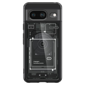 Spigen Ultra Hybrid Case for Google Pixel 8 - Dark Gray (Zero One Pattern)