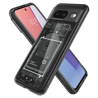Spigen Ultra Hybrid Case for Google Pixel 8 - Dark Gray (Zero One Pattern)