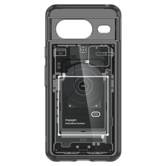 Spigen Ultra Hybrid Case for Google Pixel 8 - Dark Gray (Zero One Pattern)