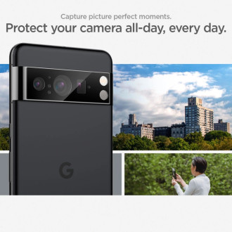 Spigen Glas.tR EZ Fit Optik Camera Protector for Google Pixel 8 - Black 2 pcs.