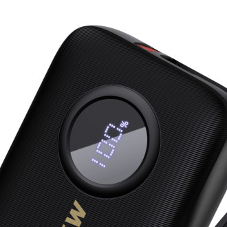Dudao K14 10000mAh power bank with USB-C / Lightning cables - black