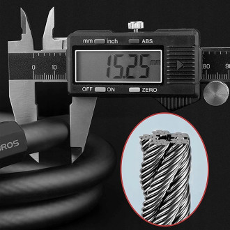 Rockbros RKS507-1BK bicycle lock with combination 1.8 m - black