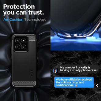 Spigen Rugged Armor case for Xiaomi 14 - matte black