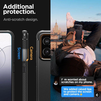 Spigen Rugged Armor case for Xiaomi 14 - matte black