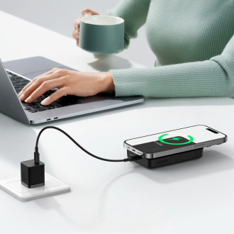 Baseus Magnetic Mini Induction Powerbank 10000mAh 30W - black + USB-C - USB-C cable