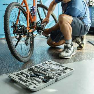 Rockbros 43210810001 bicycle repair kit - gray