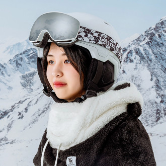 Qunature Panda Ski Balaclava for Kids/Adults Size M - Black/White