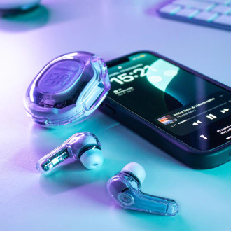Bezdrátová sluchátka Acefast T8 Bluetooth TWS fialová