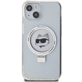 Karl Lagerfeld KLHMP15SHMRSCHH iPhone 15 6.1&quot; white/white hardcase Ring Stand Choupette Head MagSafe