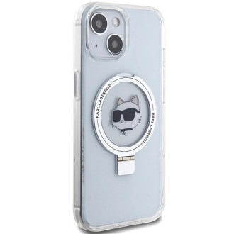 Karl Lagerfeld KLHMP15SHMRSCHH iPhone 15 6.1&quot; white/white hardcase Ring Stand Choupette Head MagSafe
