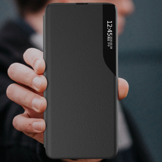Eco Leather View Case for Samsung S24 with flap - black