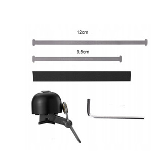 Rockbros 15-1BBK retro bicycle bell - black