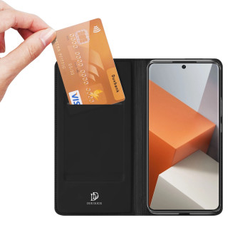 Dux Ducis Skin Pro case with flap and card slot for Xiaomi Redmi Note 13 Pro+ 5G - black