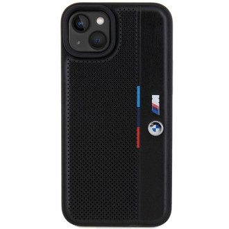 BMW Perforated Tricolor Line case for iPhone 15 / 14 / 13 - black