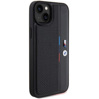 BMW Perforated Tricolor Line case for iPhone 15 / 14 / 13 - black